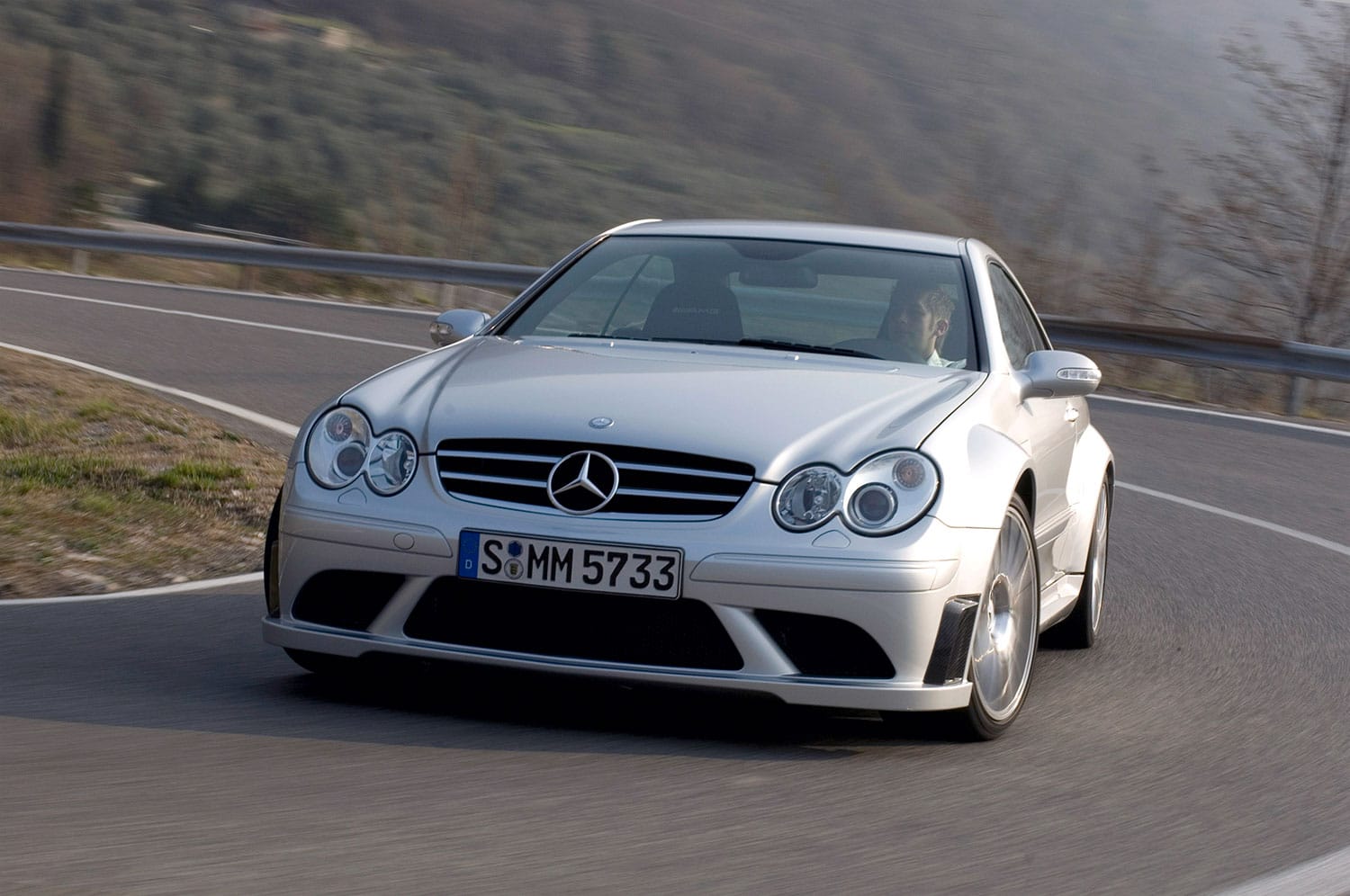 Going dark with the Mercedes-Benz CLK63...