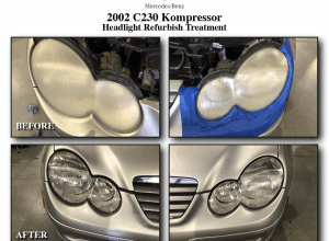 Mercedes C230 Coupe Headlight Refurbish